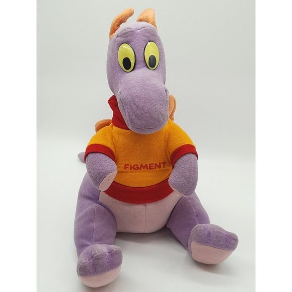 Vintage 1970's Walt Disney Purple Figment Dinosaur California Stuffed Toys Plush - Picture 2 of 12